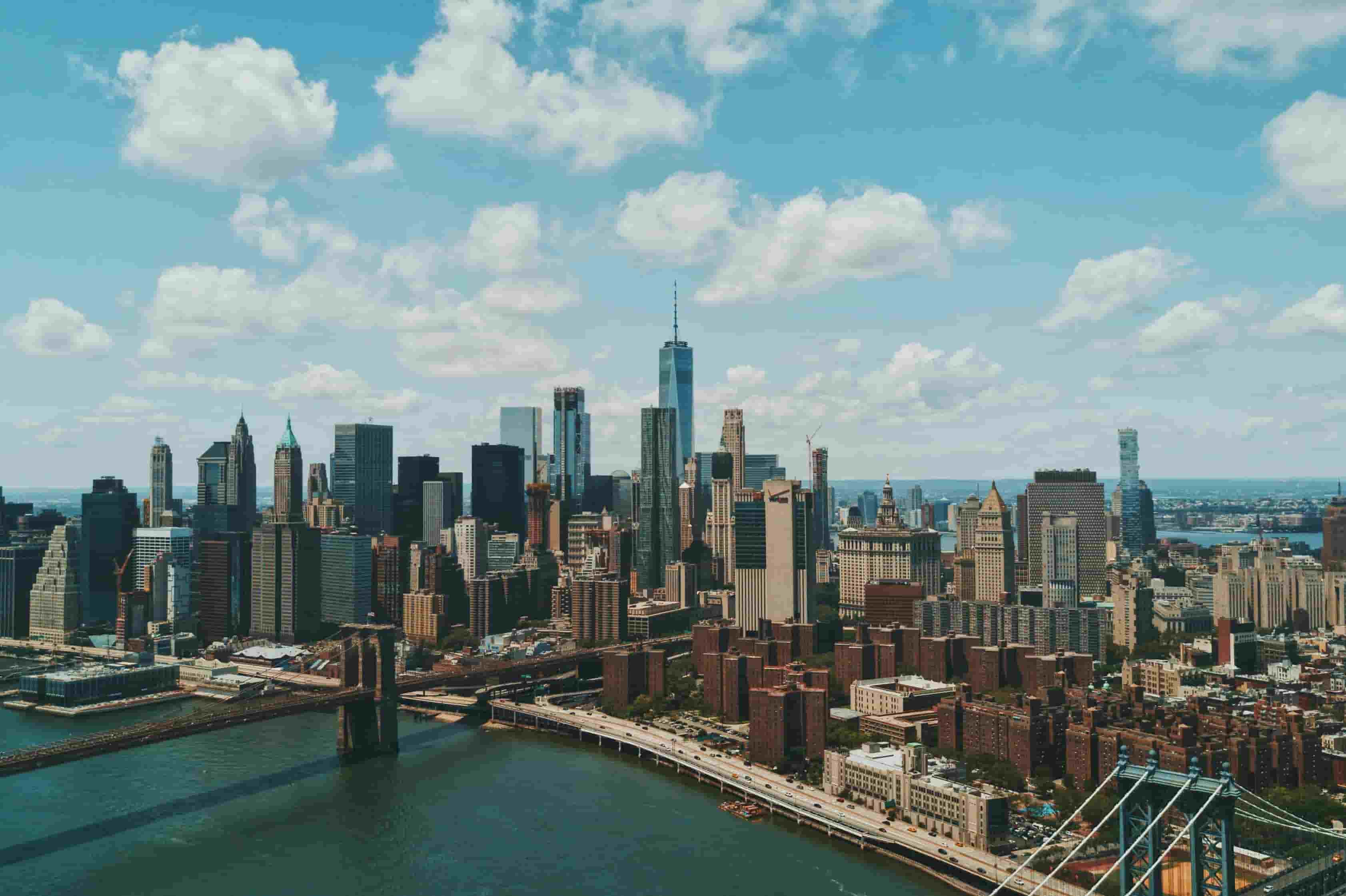 Aerial view of urban infrastructure
